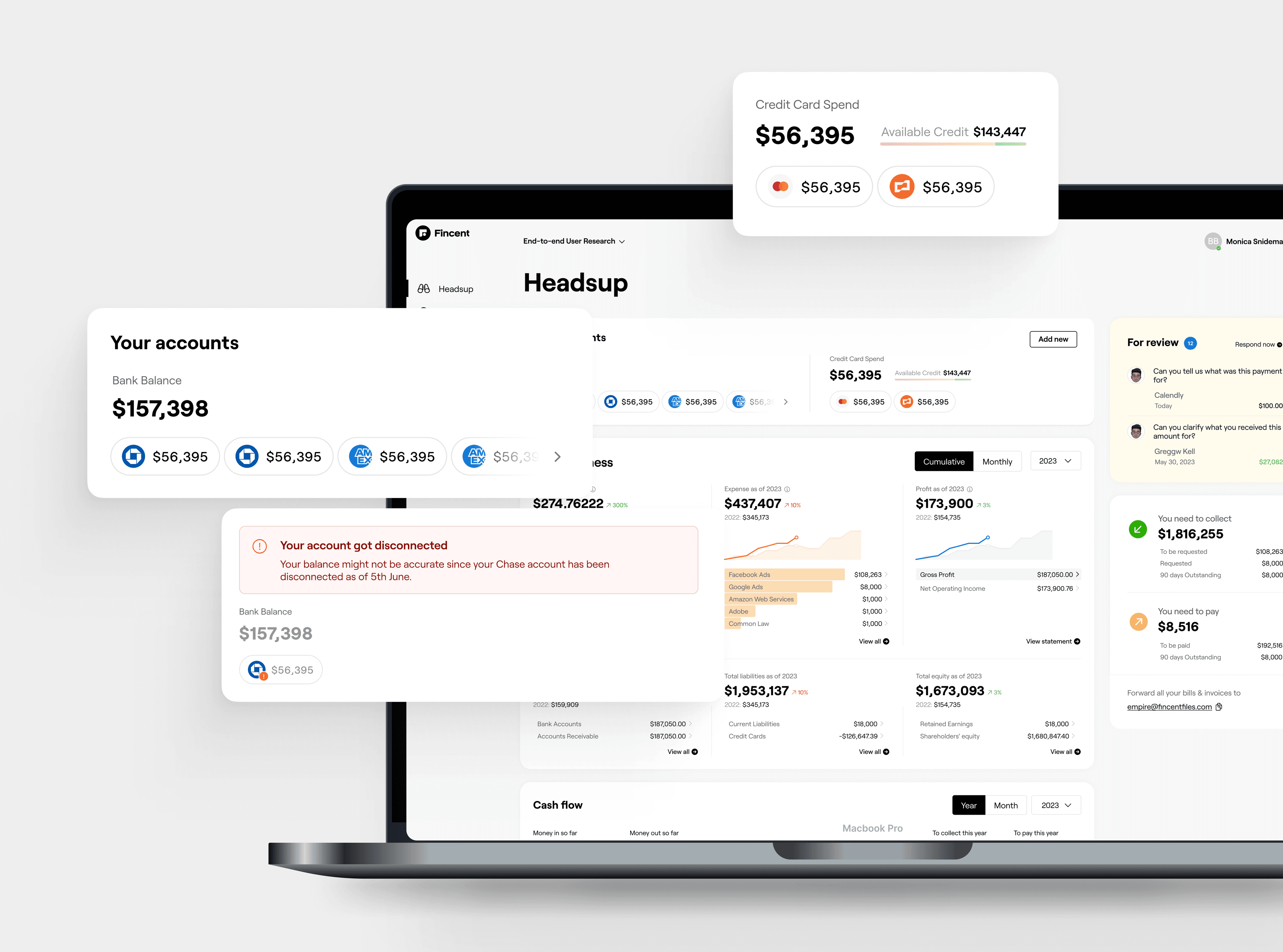 Your Accounts widget redesign